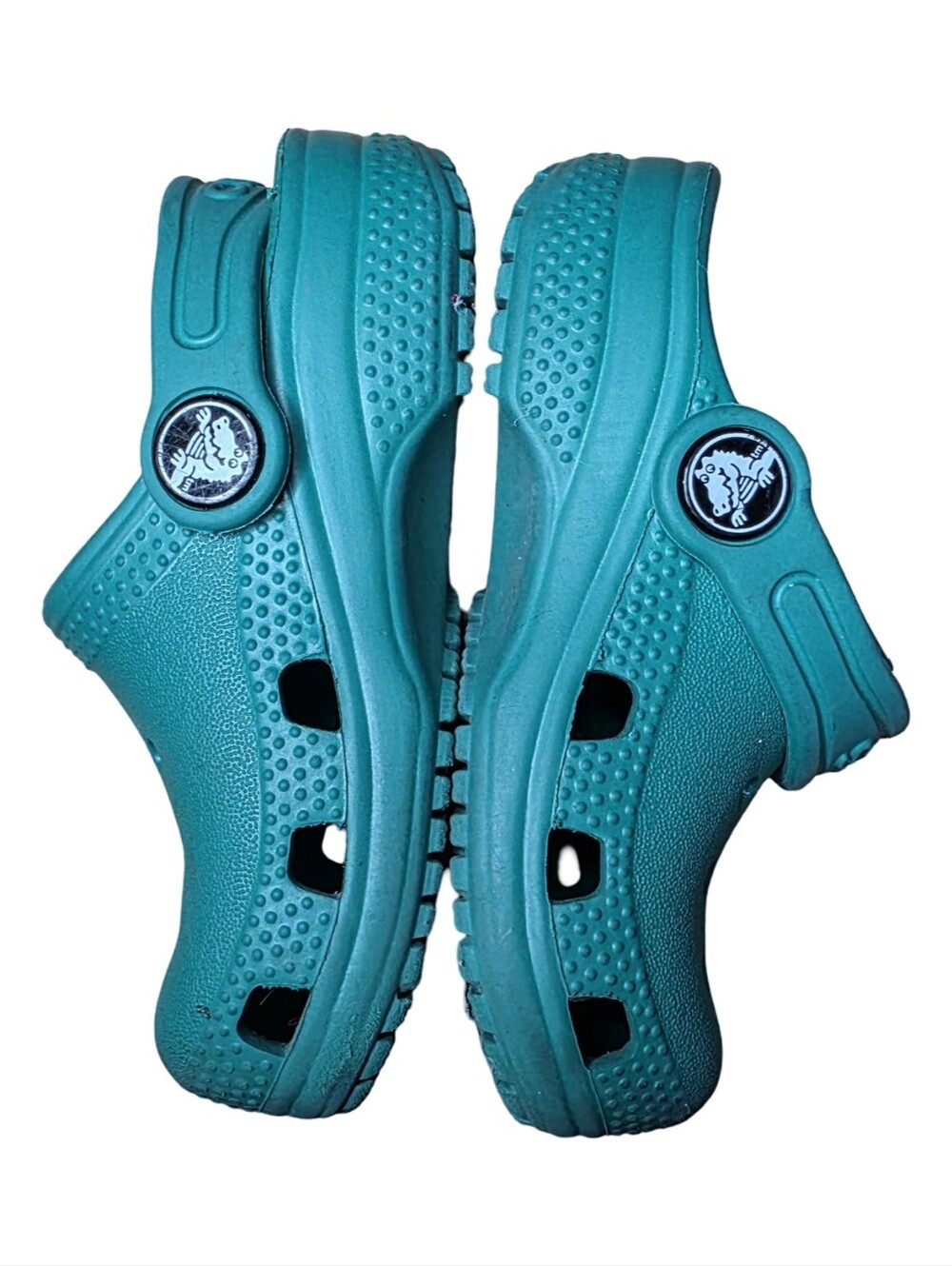 Crocs Kids Classic Clogs Toddler Size C6 Green Slip On Water Shoes Unisex - Picture 3 of 4